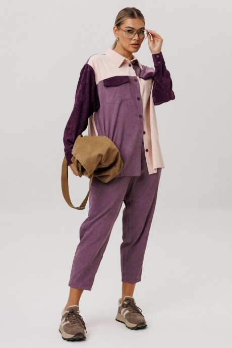 Рубашка Anelli 1748 сирень размер 44-58 #8