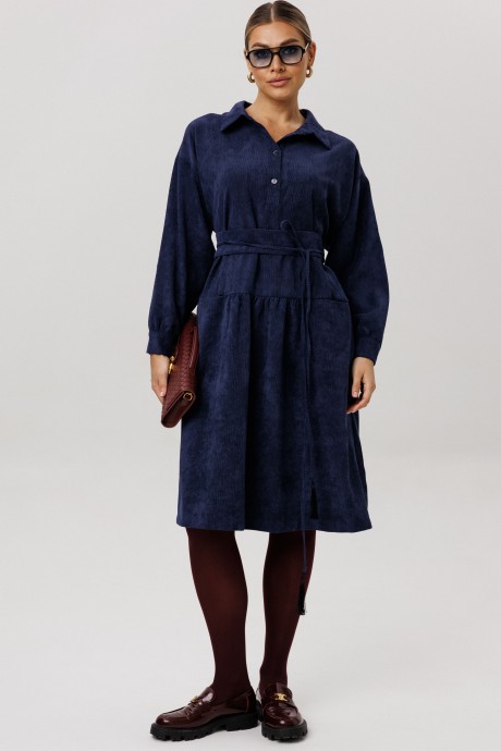 Платье Anelli 1730 темно-синий размер 42-54 #1