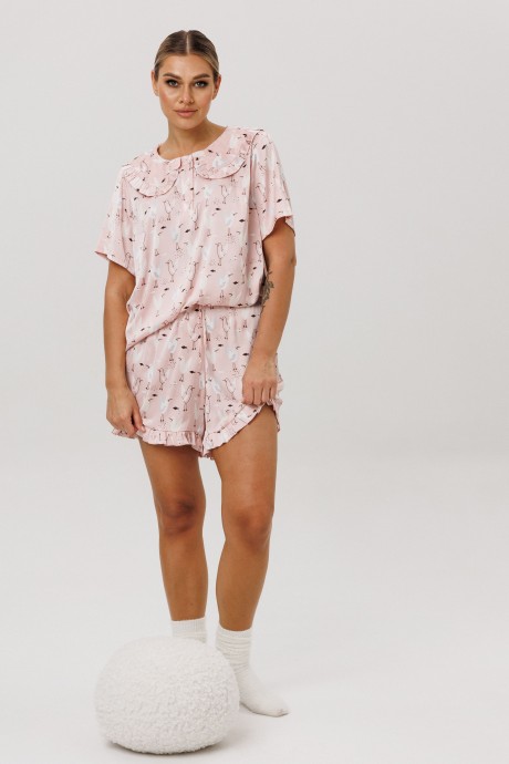 Пижама Anelli 1749 двойка розовый размер 44-52 #2