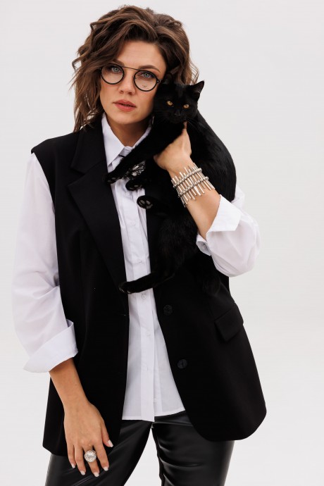 Жилетка Anelli 1675 черный размер 52-62 #2