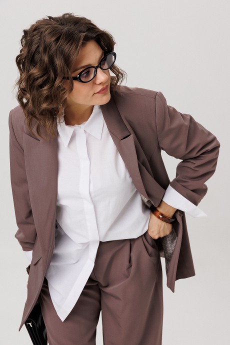 Костюм/комплект Anelli 1742 двойка коричневый размер 48-52 #5