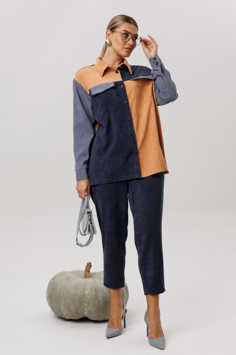 Брюки Anelli 1747 темно-синий размер 44-58 #2