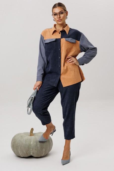 Брюки Anelli 1747 темно-синий размер 44-58 #3