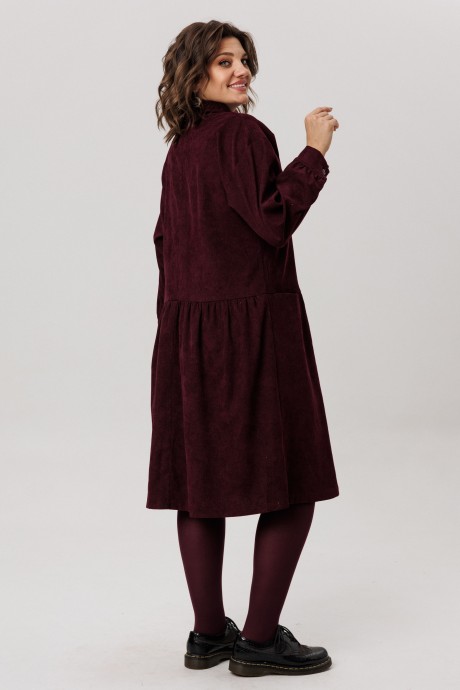 Платье Anelli 1730 бордовый размер 48-54 #8