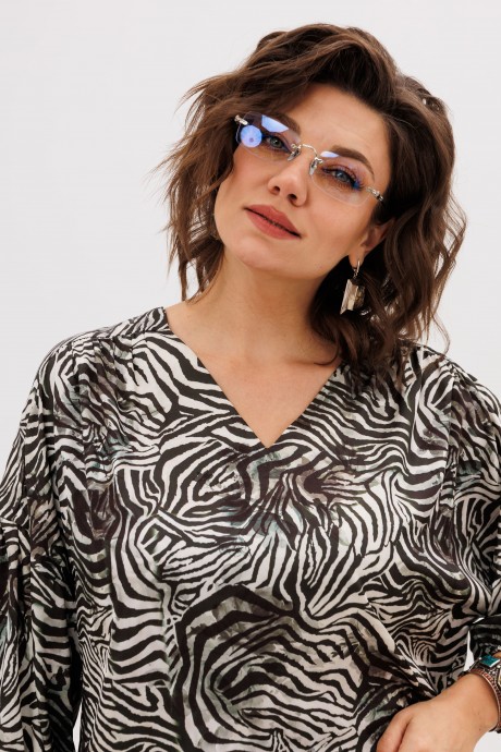 Блузка Anelli 1676.1 принт размер 50-62 #9