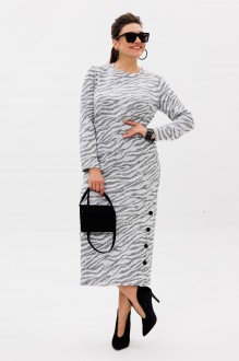 Платье Anelli 1755 серый #1