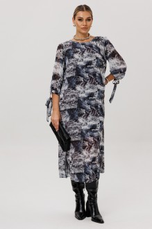 Платье Anelli 1733 серо-синий #1