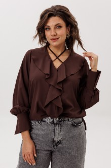 Блузка Anelli 1679 Пряный какао #1