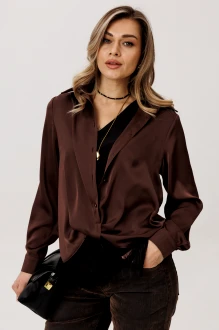 Блузка Anelli 1663 шоколад