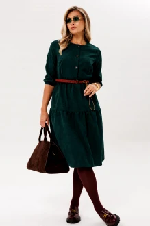 Платье Anelli 1649 темно-зеленый