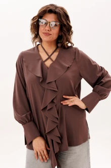 Блузка Anelli 1679 молочный шоколад