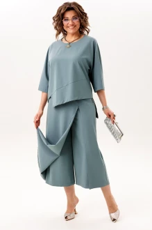 Брючный костюм Anelli 1793 серо-бирюзовый