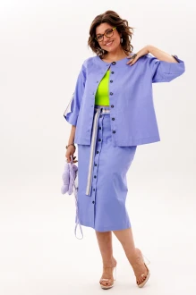 Юбочный костюм Anelli 1831 тройка фиолетовый