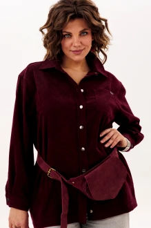 Рубашка Anelli 1819 бордо
