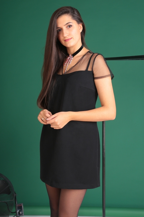 Вечернее платье Celentano 1825 черный размер 46-54 #3
