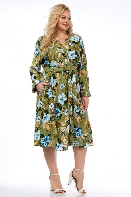 Платье Celentano 5002.2 оливковый размер 54-70 #2