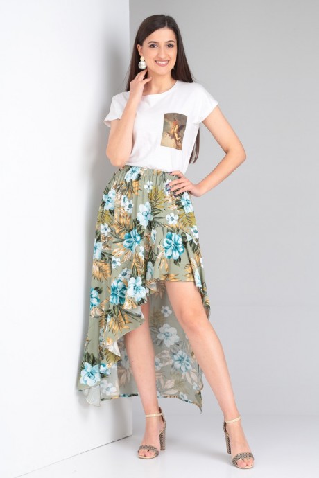 Юбка Celentano 5006 оливковый размер 42-60 #2