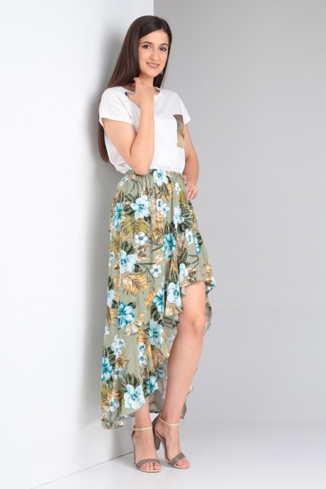 Юбка Celentano 5006 оливковый размер 42-60 #3