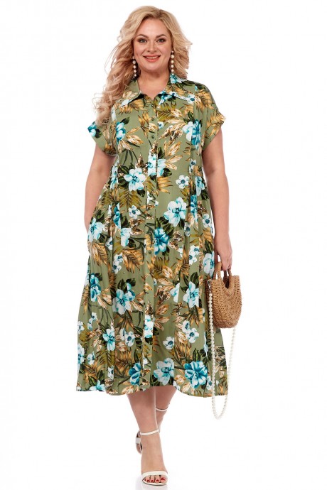 Платье Celentano 5022.2 оливковый размер 54-82 #2