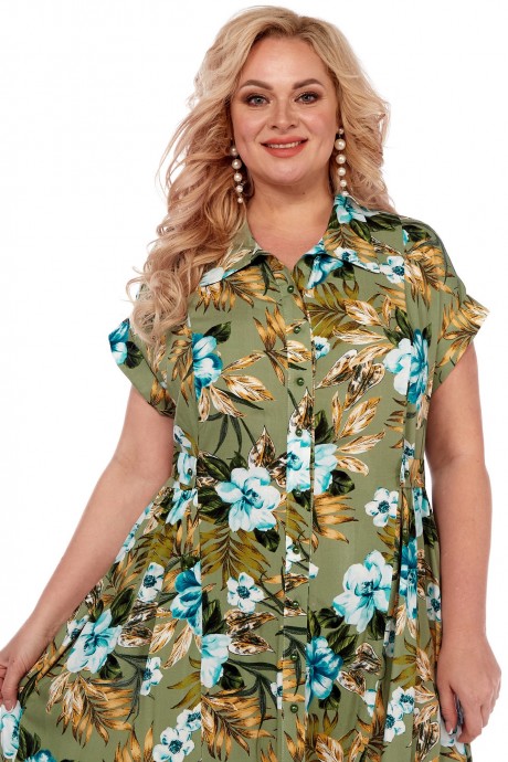 Платье Celentano 5022.2 оливковый размер 54-82 #4