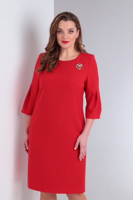 Вечернее платье BASAGOR 555 красный размер 48-52 #2