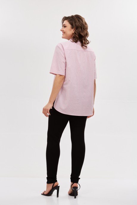 Рубашка Avenue Fashion 0338 -2 полоска, красный, молочный размер 54-72 #8