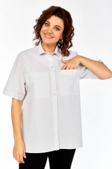 Рубашка Avenue 0338 -4 полоска, серый