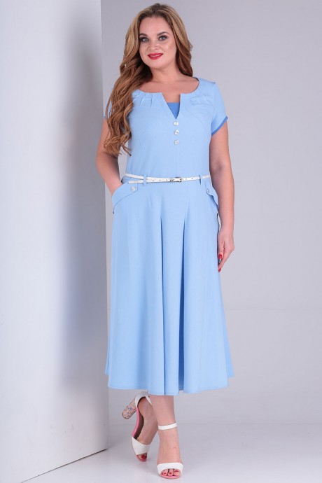 Платье Vasalale 644 голубой размер 48-54 #1