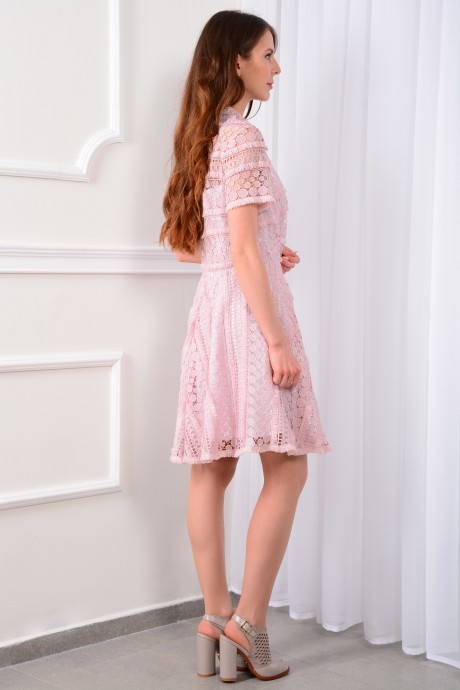 Вечернее платье LM KR 03 розовый размер 40-50 #6