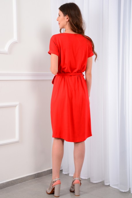 Платье LM ТР 5503 красный размер 42-54 #4