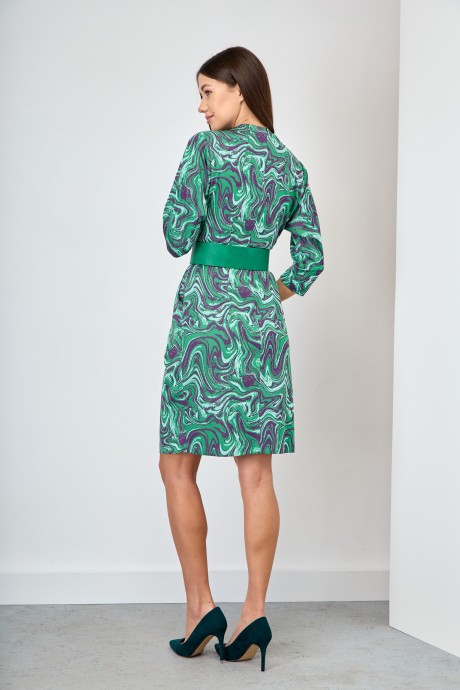 Платье Ларс Стиль 728 зеленый размер 44-48 #3