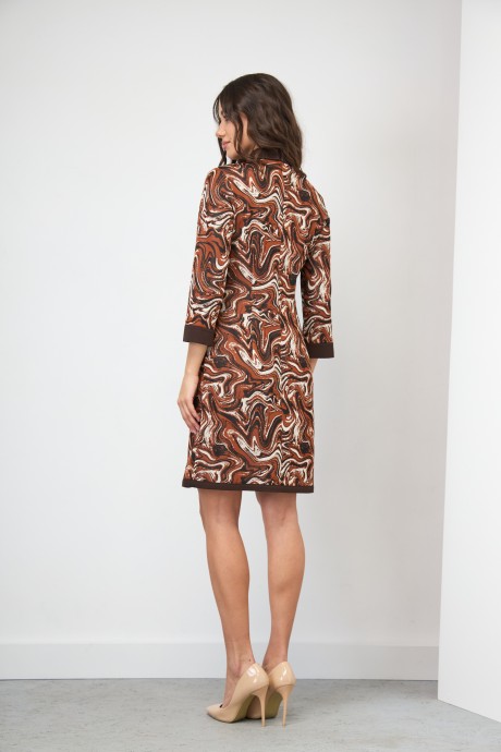 Платье Ларс Стиль 644/2 коричневый размер 44-50 #3