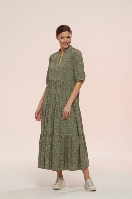 Платье Ларс Стиль М.761 зеленый размер 44-52 #1