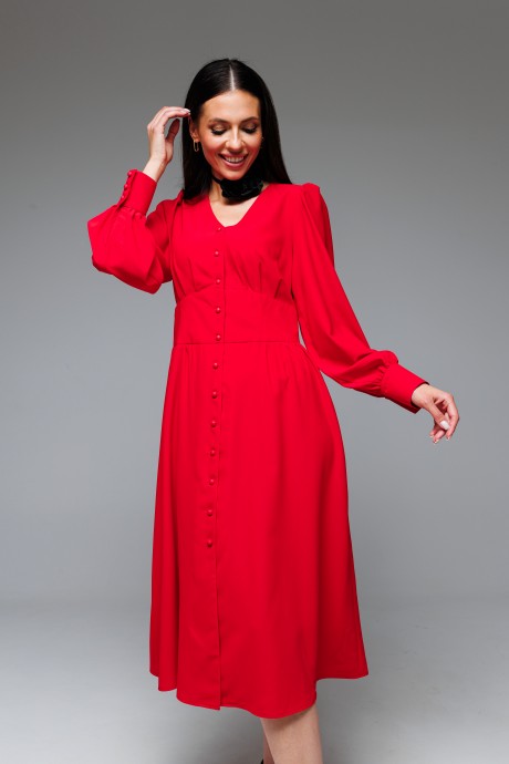 Вечернее платье Ларс Стиль 845 красный размер 44-50 #3