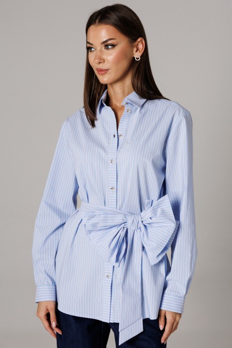 Блузка Ларс Стиль 1181 голубой размер 44-54 #3