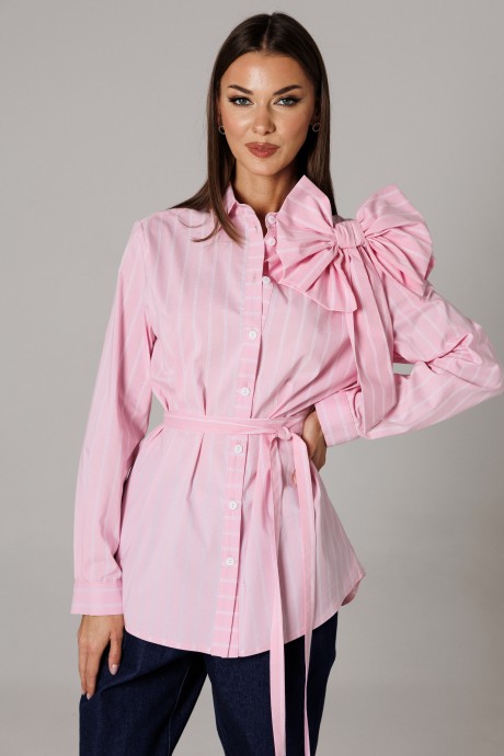 Блузка Ларс Стиль 1178 розовый размер 44-54 #3