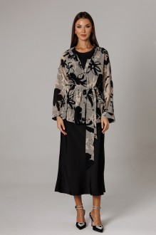 Костюм Ларс Стиль 1157 черный, бежевый