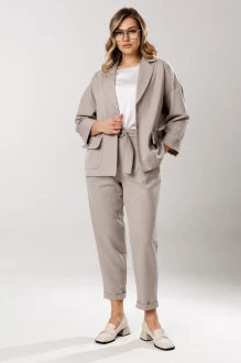 Брючный костюм Ларс Стиль 1201 оттенки серого