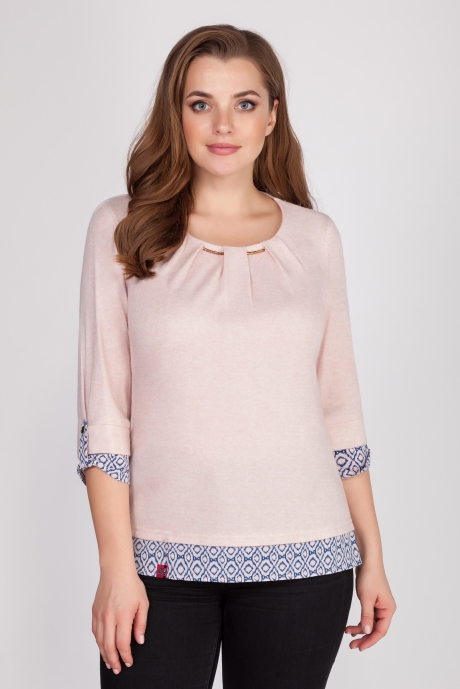 Блузка AVLINE 1724/1 розовый размер 48-54 #1