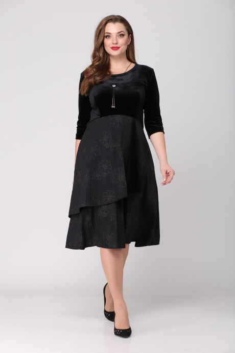 Вечернее платье Danaida 1791 черный размер 46-52 #4