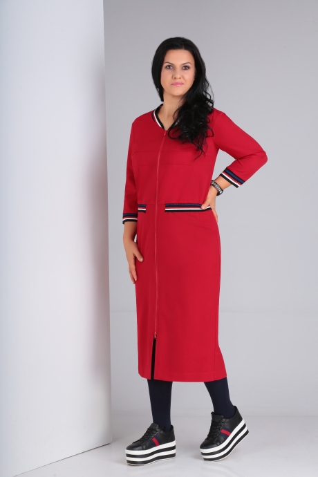 Платье Ma Vie М134 красный размер 50-56 #1