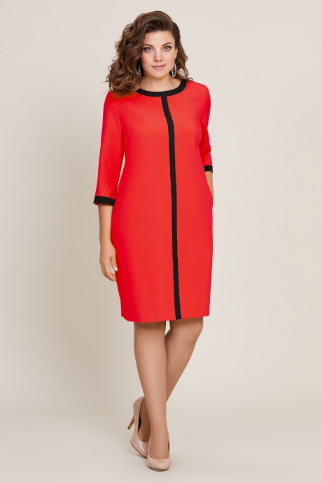 Платье Магия стиля 5802 красный размер 50-54 #1