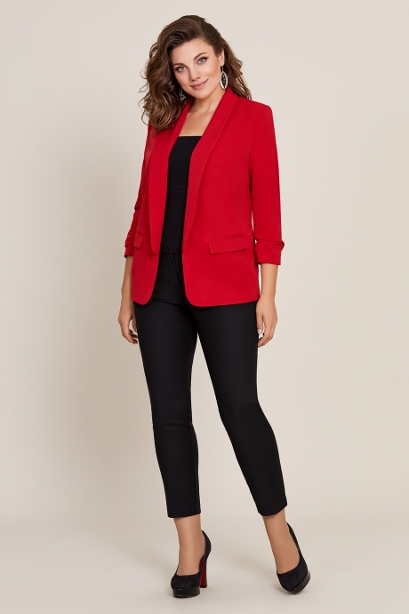 Жакет (пиджак) Магия стиля 5002 красный размер 44-54 #1