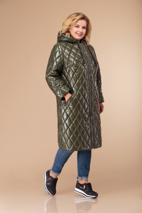 Пальто Svetlana-Style 1309 олива размер 56-60 #1