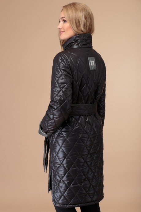 Пальто Svetlana-Style 1458 чёрный+серый размер 48-56 #3