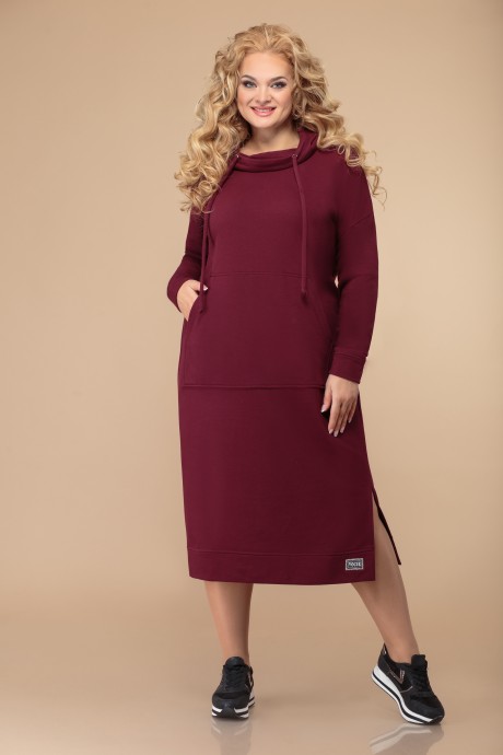 Платье Svetlana-Style 1518 бордовый размер 52-64 #1