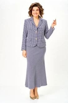 Юбочный костюм Svetlana-Style 2331 синий, узор