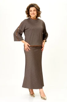 Юбочный костюм Svetlana-Style 2350 двойка коричневый