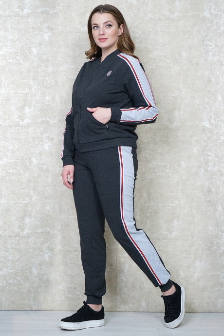 Спортивный костюм Багряница 2164 тёмно-серый/светло-серый размер 44-50 #2