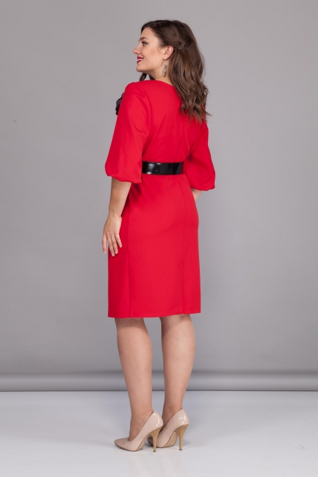 Вечернее платье Багряница 1801 красный размер 46-54 #4